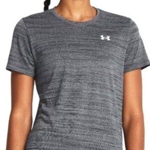 Under Armour Women's Heat Gear Loose Fit Athletic T-Shirt - Heathered Grey - XL